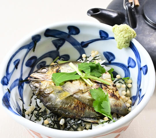 鮎干物茶漬け