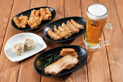 「おつまみ小皿各種」＆「ビール」【寄りみち、ほろ酔いフェア】