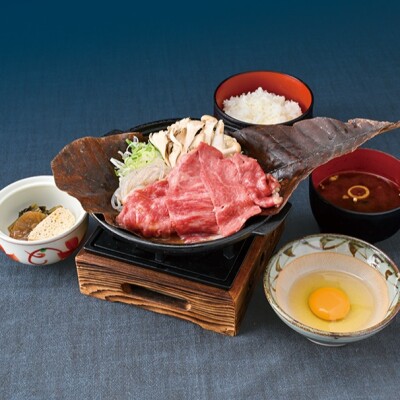 【月見のごちそう】飛騨牛すき焼き定食