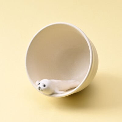 【日常の動物モチーフ】アザラシカップ