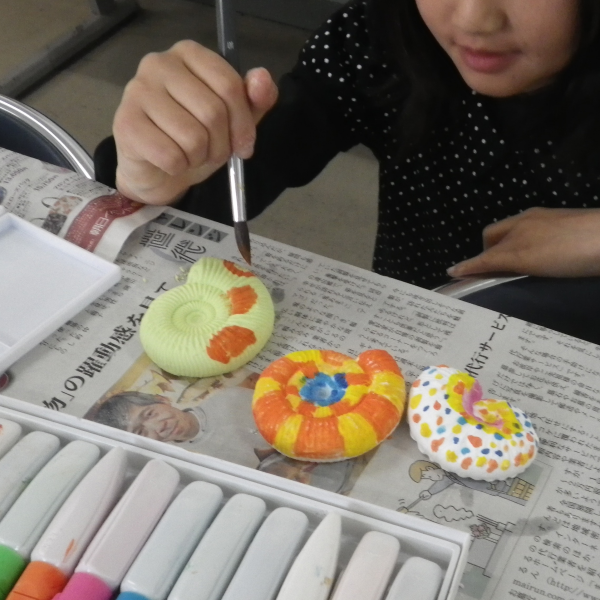 【自由研究＆工作】化石のレプリカを作って色をぬろう