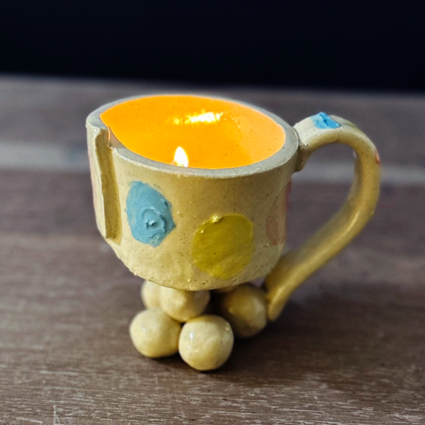 【自由研究＆工作】和のオイルランプ・陶器の「ひょうそく」作り