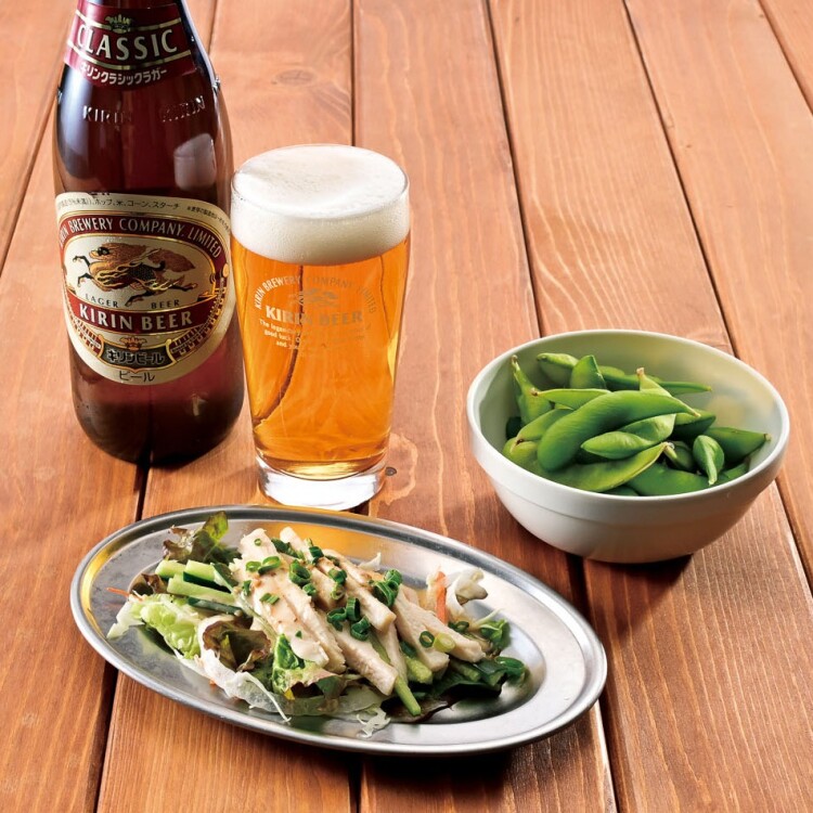おつまみセット ＼ 生ビール【寄りみち、ほろ酔いフェア】