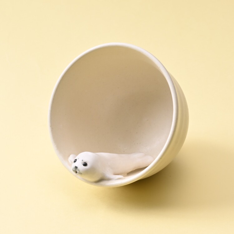 【日常の動物モチーフ】アザラシカップ