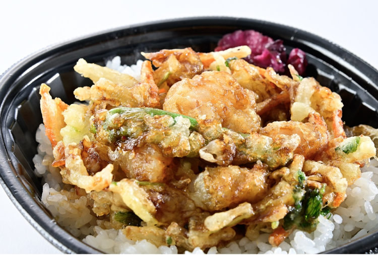 海鮮かきあげ丼【DODAのお弁当】